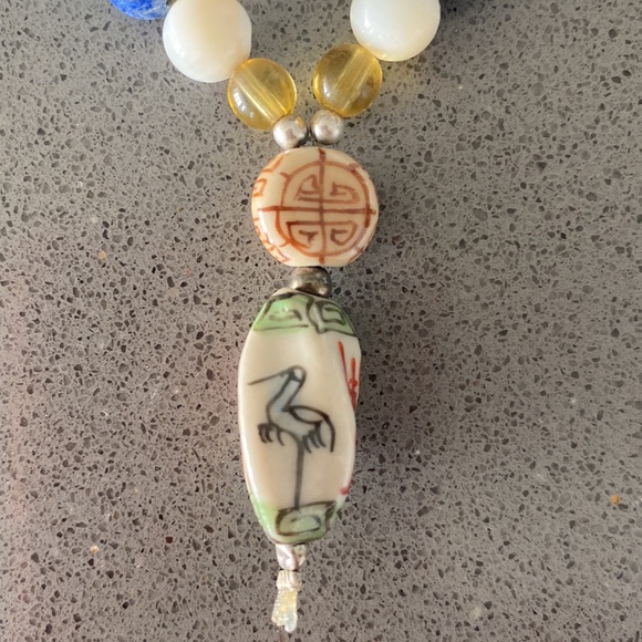 Multi- Stone Gemstone Crystal Beaded Stretch Bracelet - Picture 7 of 9